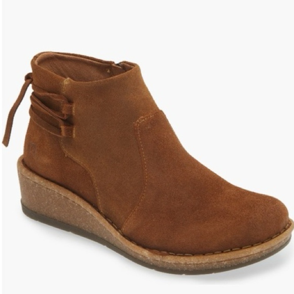 Born Women's Ankle Boots in Brown Suede
